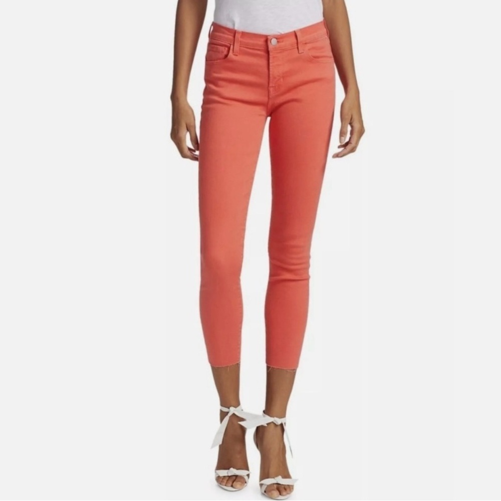 J Brand Kalani Skinny Jeans - Coral Red | Size 30